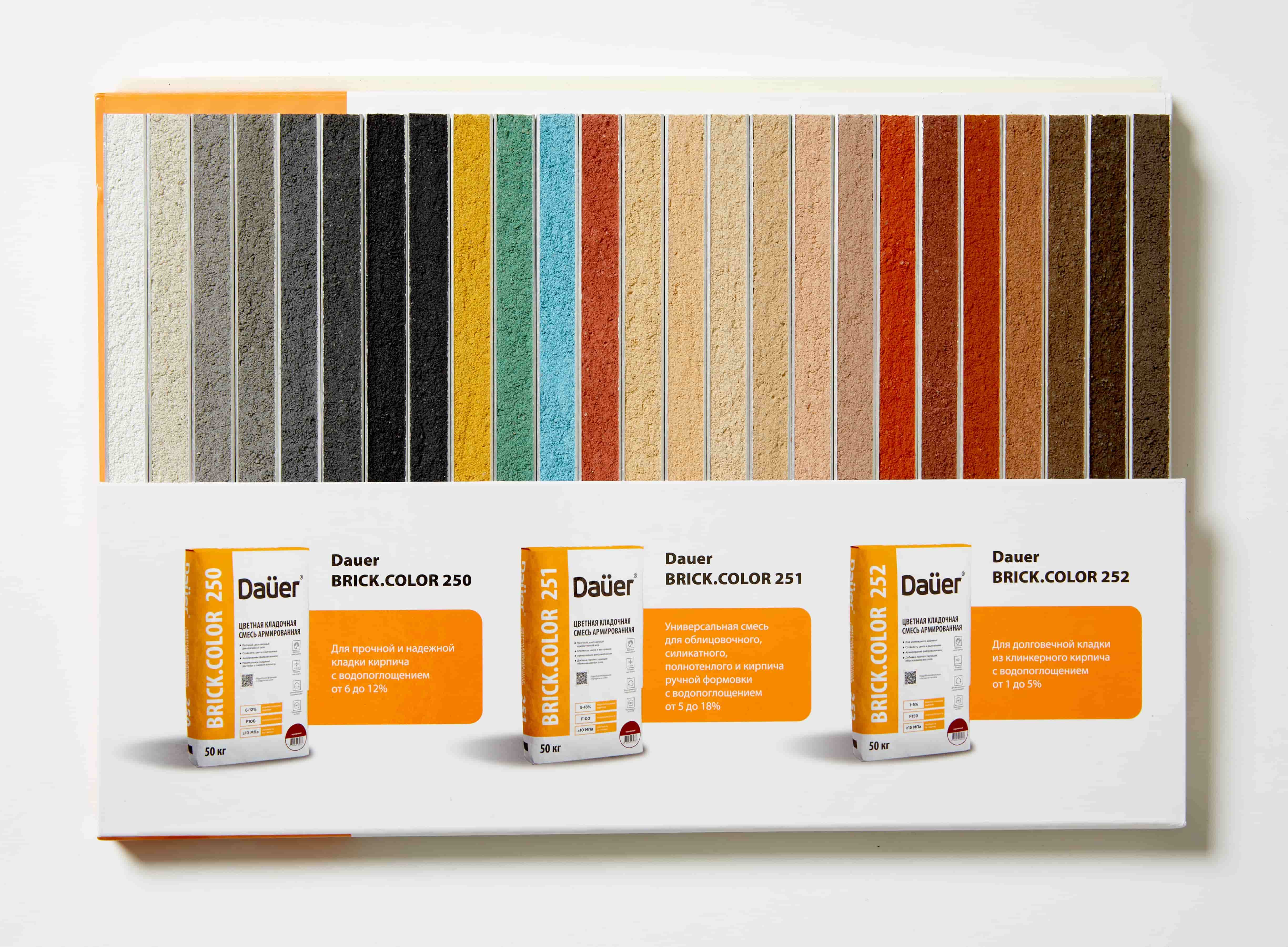 Цветная кладочная смесь армированная DAUER BRICK.COLOR 251 кирпичный, 50 кг фото 4